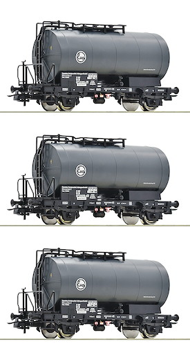 3-tlg. Set: Kesselwagen, Eva, DB