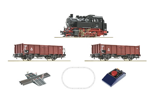 Analog Start Set: Dampflokomotive BR 80 mit Güterzug, DB
