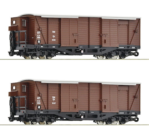 2-tlg. Set: Gedeckte Güterwagen, ÖBB