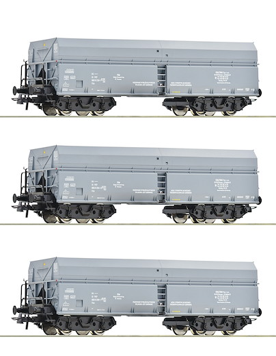 3-tlg. Set: Selbstentladewagen, PKP