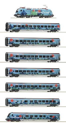 8-tlg. Set: „Klimajet“, ÖBB