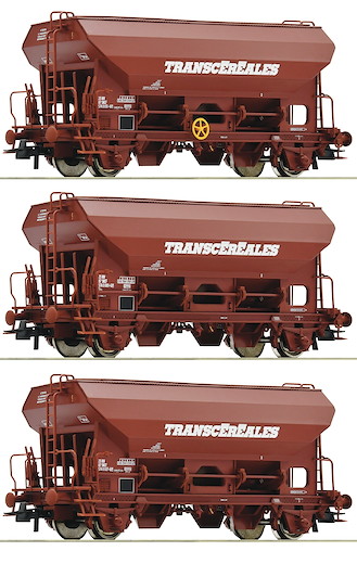 3-tlg. Set: Selbstentladewagen , SNCF