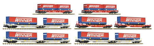 7-tlg. Display: Spedition Winner, Privatbahn