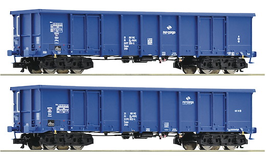 2-tlg. Set: Offene Güterwagen, PKP Cargo