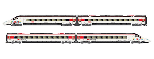 SBB 4-er Set RABe 503 018 Astoro München-ZH, Ep. VI, DC