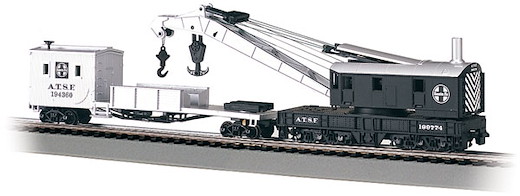 Crane Car w/Bm Tndr ATSF