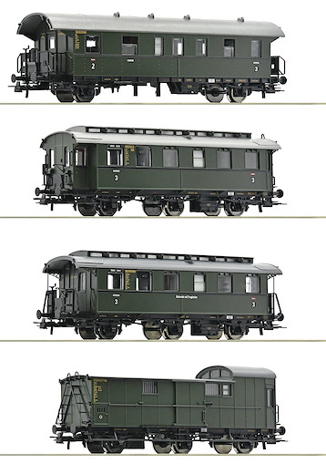 4-tlg. Set: Personenzug, DB