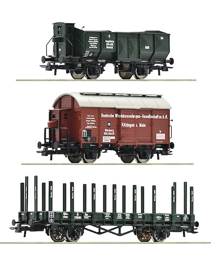 3-tlg. Set: Güterwagen, K.Bay.Sts.B.