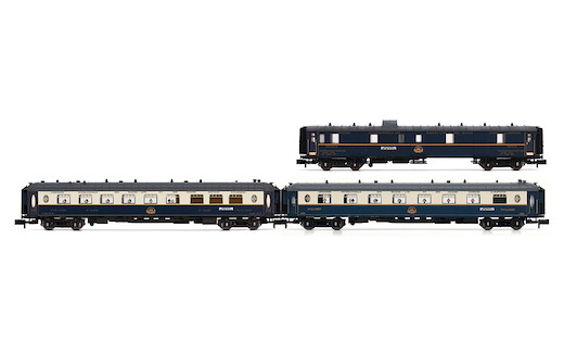 CIWL 3-teil. Set Edelweiss Pullman Express DD3, VP Fleche d'Or+ VPC Étoile du Nord, Ep. II