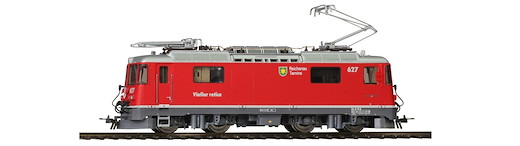 RhB Ge 4/4 II 627 "Reichenau-Tamins" mit Kurvensound