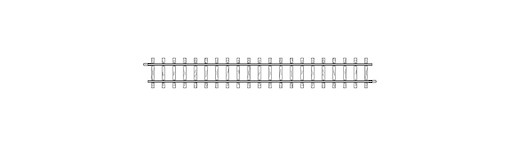 H0m gerades Gleis 162,3 mm