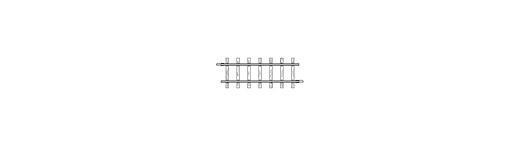 H0m gerades Gleis 56,5 mm