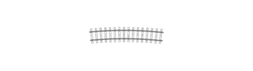 H0m Code70, gebogenes Gleis, R 520 mm, 12°, VPE 12 Stck.