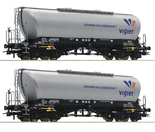 2-tlg. Set: Silowagen, Vigier Cement, Privatbahn