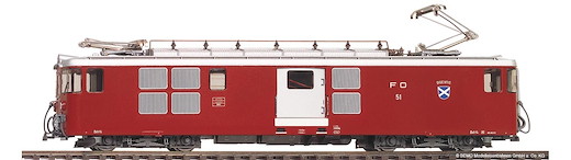 FO Deh 4/4 52 Gepäcktriebwagen mit Sound