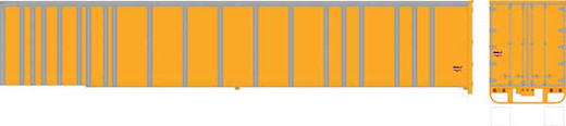 53'Trailer Undec yellow