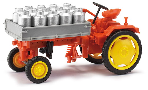 MH: Traktor RS09 Pritsche + Milchkannen