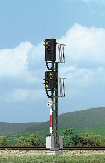 Blocksignal mit Vorsignal