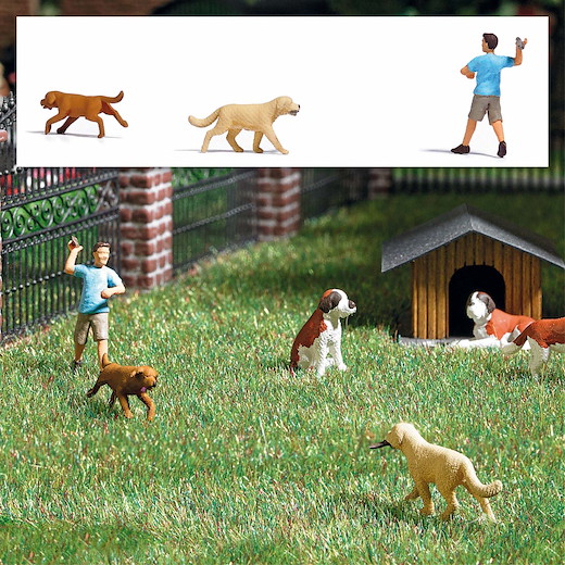 Action Set: Apportierspiel mit Hunden