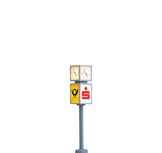 H0 Uhr mit S-Bahn/DB-Würfel