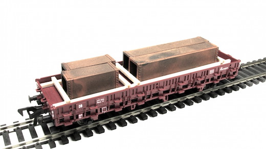 Rostige Lüftungsrohre im Holzrahmen, 119 x 29 x 14 mm