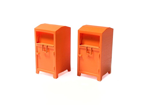 Orange Kleidercontainer