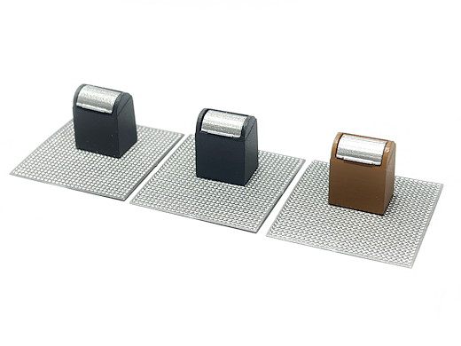Unterirdische Container (Grau/Braun)