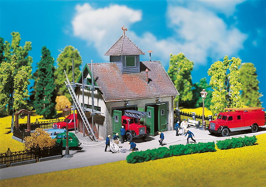 Ländliches Feuerwehrhaus