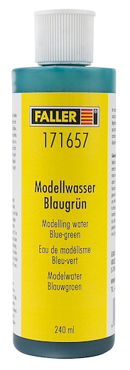 Modellwasser, blaugrün