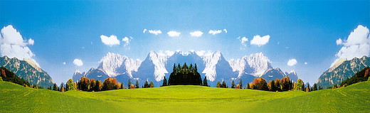 Modellhintergrund Karwendelgebirge