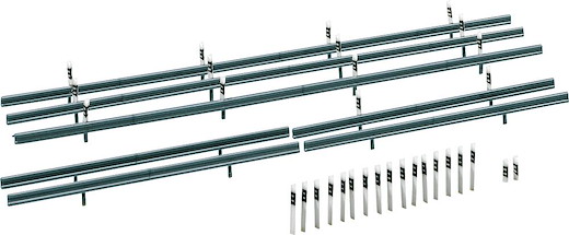 Leitplanken, 32 Begrenzungspfähle, 1600 mm