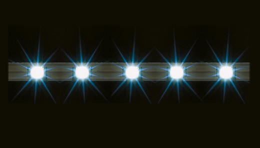 2 LED-Lichtleisten, weiss