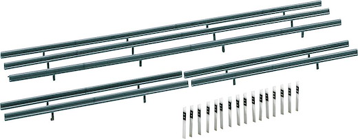 Leitplanken, 40 Begrenzungspfähle, 860 mm