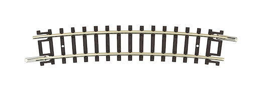 Gebogenes Gleis R4, 15°