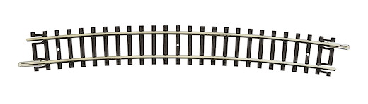 Gebogenes Gleis R6, 15°