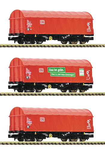 3-tlg. Set: Schiebeplanenwagen, DB AG
