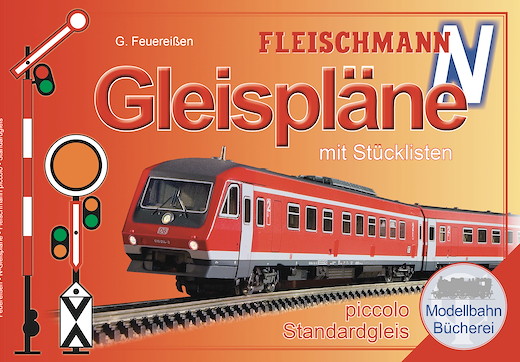 Gleispläne für FLEISCHMANN-Gleise mit Schotterbett in Spur N