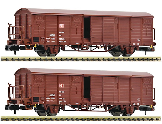 2-tlg. Set: Gedeckte Güterwagen, DB AG