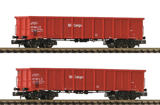 2-tlg. Set: Offene Güterwagen, DB AG