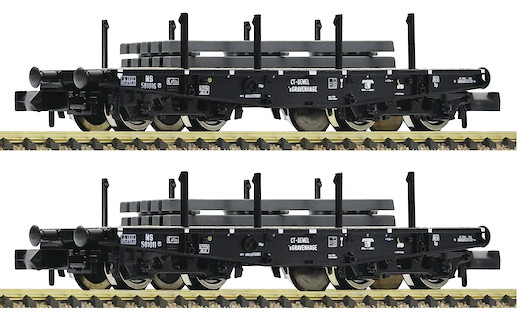 2-tlg. Set: Schwerlast-Flachwagen, NS