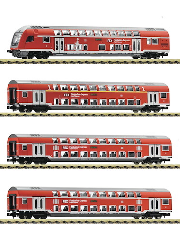 4-tlg. Set: Doppelstockwagen „FEX“, DB AG