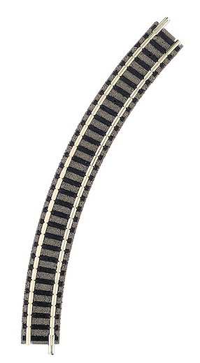 Gebogenes Gleis R1, 45°, 192mm