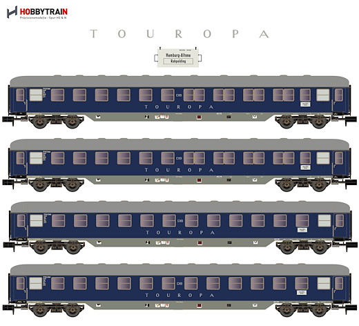 4tlg. TOUROPA Set 1 DB Ep.IIIb 2xBcm53/2xBcm53-60