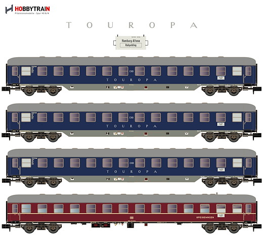 4tlg. TOUROPA Set 2 DB Ep.IIIb 3x Bcm53/WRtüm 51-60