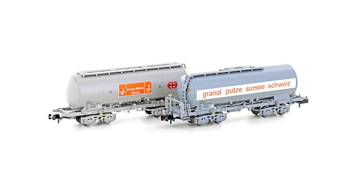 2er Set Silowagen Uacs SBB Granol + COOP, Ep.IV
