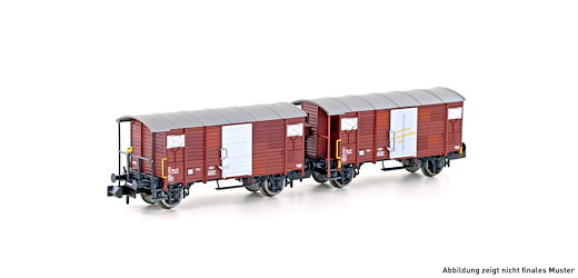 2er Set gedeckte Güterwagen K2 SBB, Ep.IV