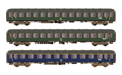3er Set Personenwagen DB, Ep.IVa, D1213