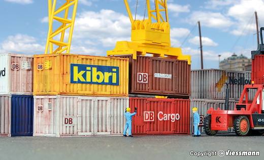 H0 20-Fuss-Container, 6 Stuec