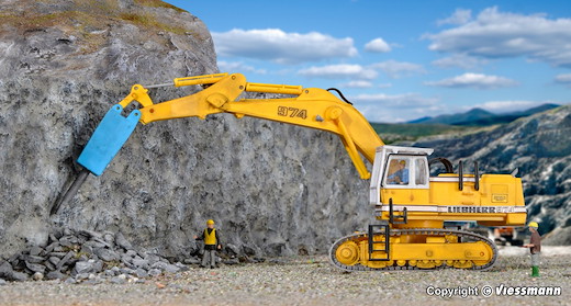 H0 LIEBHERR974 m.Schutzkaefig