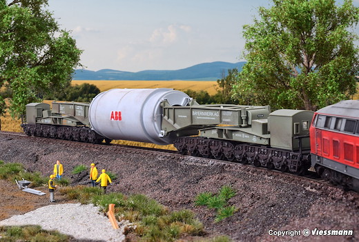 H0 Schienentiefladewagen Uaai